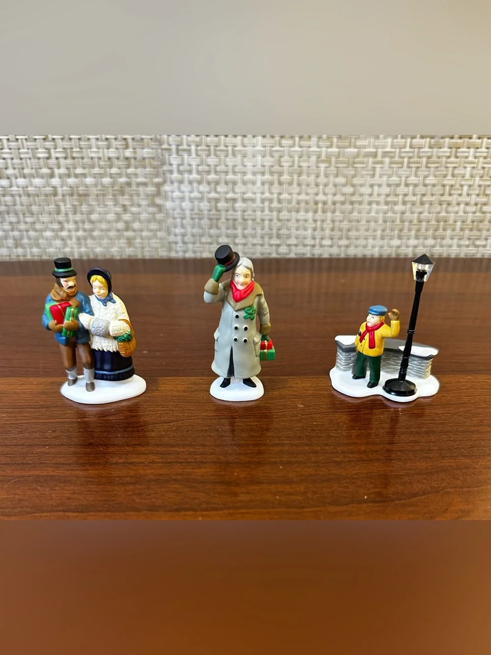 🎄VTG Dept 56 Dickens' Village A Christmas Carol Morning Set 3 Figurines Retired